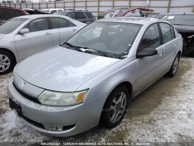 1G8AL52F54Z107552 - 2004 SATURN ION LEVEL 3 SILVER photo 2