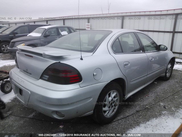 1G2NF52E44M589566 - 2004 PONTIAC GRAND AM SE1 SILVER photo 4