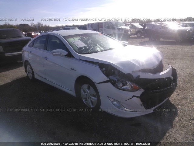 KMHEC4A49CA031702 - 2012 HYUNDAI SONATA HYBRID WHITE photo 1