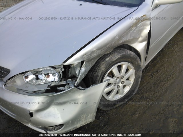 4T1BE30K44U870325 - 2004 TOYOTA CAMRY LE/XLE/SE SILVER photo 6