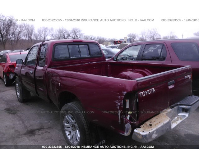 4TAWM72N3XZ528262 - 1999 TOYOTA TACOMA XTRACAB RED photo 6