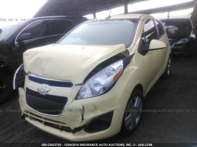 KL8CA6S96DC548817 - 2013 CHEVROLET SPARK LS YELLOW photo 2