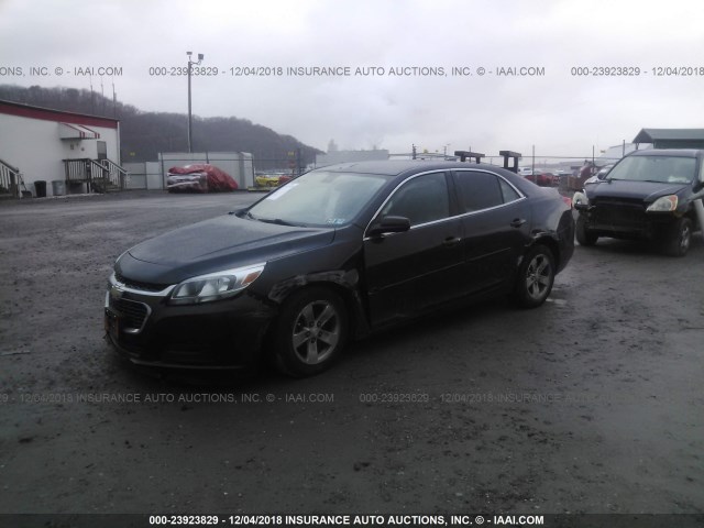 1G11A5SL6FF335526 - 2015 CHEVROLET MALIBU LS BLACK photo 2