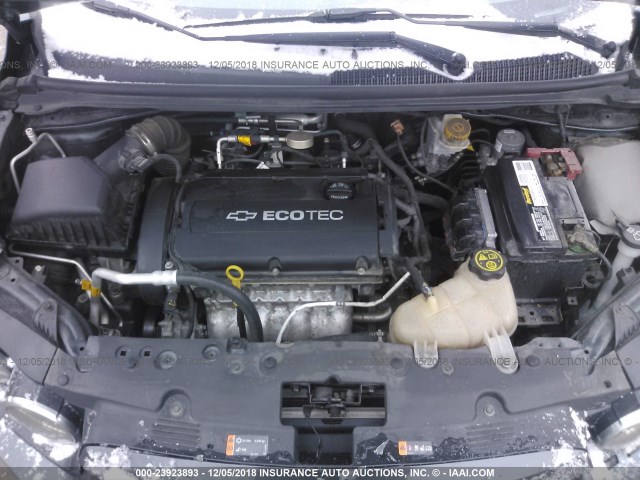 1G1JA5SH9D4245548 - 2013 CHEVROLET SONIC LS 黑色 照片 10