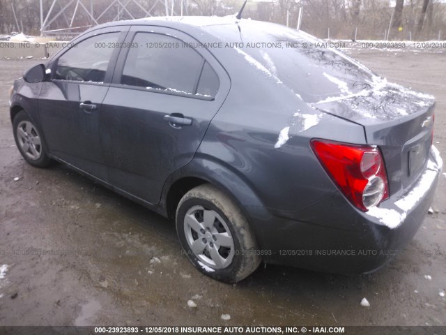 1G1JA5SH9D4245548 - 2013 CHEVROLET SONIC LS 黑色 照片 3