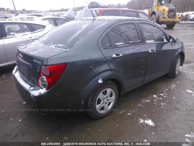 1G1JA5SH9D4245548 - 2013 CHEVROLET SONIC LS 黑色 照片 4