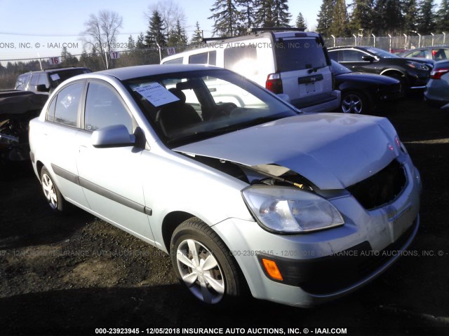 KNADE123266074927 - 2006 KIA RIO BLUE photo 1