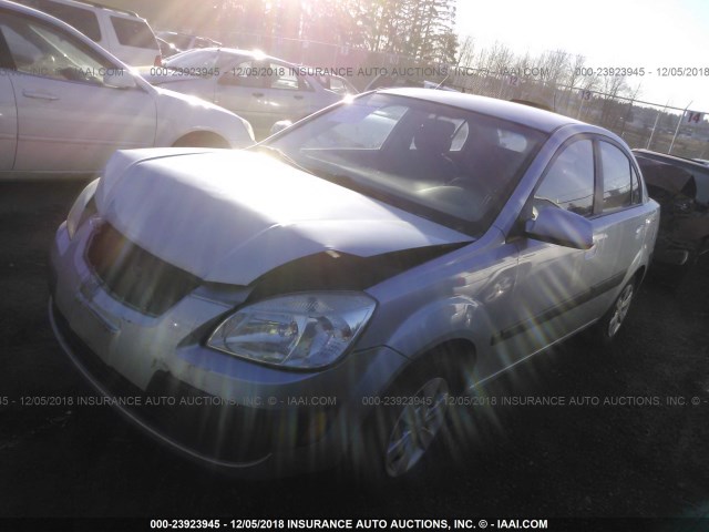 KNADE123266074927 - 2006 KIA RIO BLUE photo 2