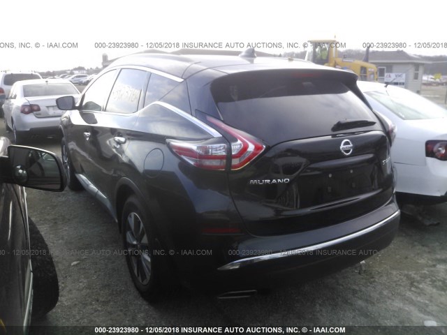 5N1AZ2MH5HN184254 - 2017 NISSAN MURANO S/SL/SV/PLATINUM BLACK photo 3