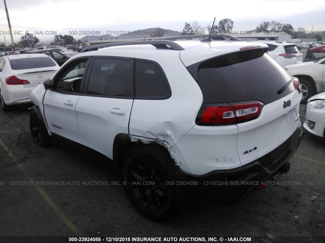 1C4PJMBXXJD512811 - 2018 JEEP CHEROKEE TRAILHAWK 白色 照片 3