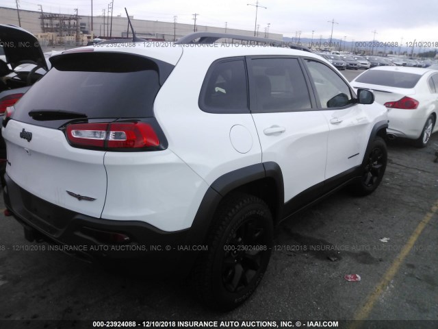 1C4PJMBXXJD512811 - 2018 JEEP CHEROKEE TRAILHAWK 白色 照片 4