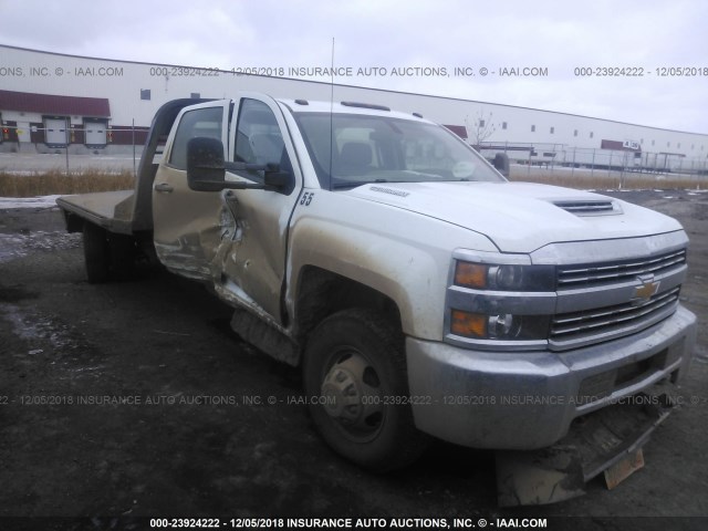 1GB4KYCY9JF258256 - 2018 CHEVROLET SILVERADO K3500 WHITE photo 1