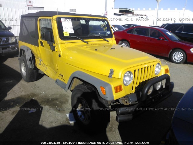 1J4FA44S86P748421 - 2006 JEEP WRANGLER / TJ UNLIMITED YELLOW photo 1