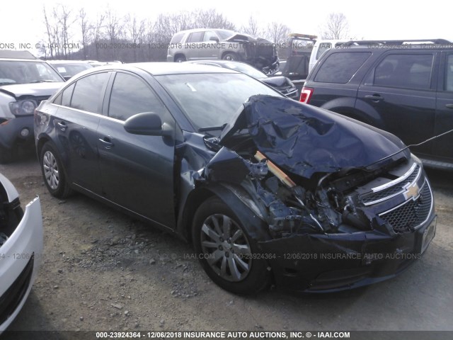 1G1PD5SH6B7168358 - 2011 CHEVROLET CRUZE LS BLUE photo 1