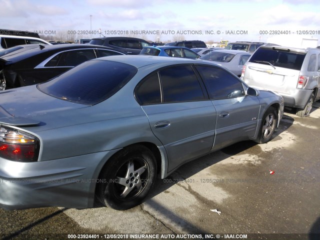 1G2HY52K334158700 - 2003 PONTIAC BONNEVILLE SLE BLUE photo 4