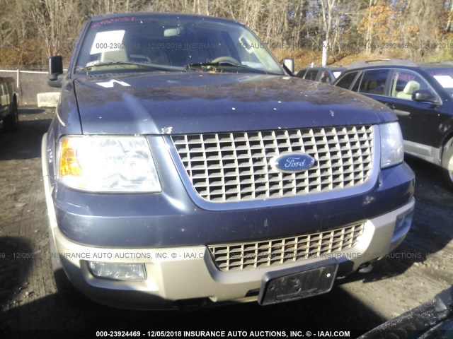 1FMFU18596LA73973 - 2006 FORD EXPEDITION EDDIE BAUER BLUE photo 6