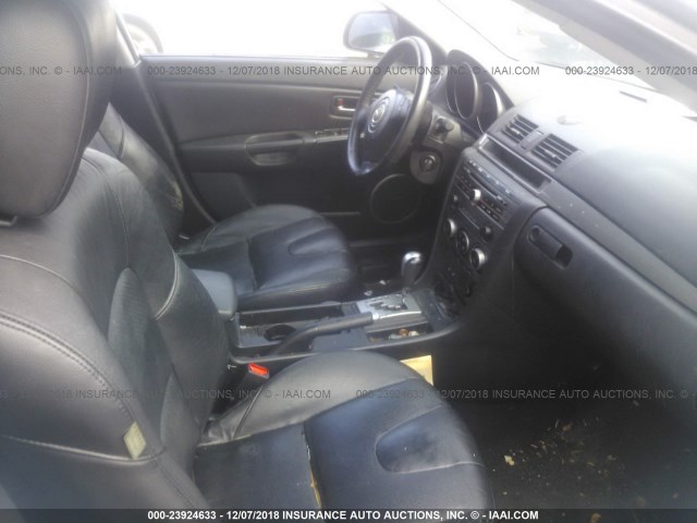 JM1BK323171654005 - 2007 MAZDA 3 S SILVER photo 5