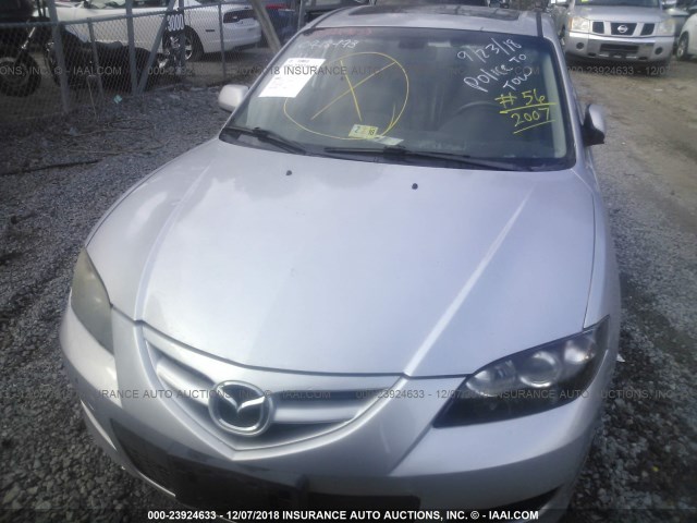 JM1BK323171654005 - 2007 MAZDA 3 S SILVER photo 6