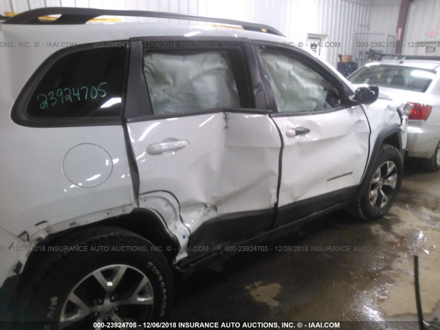 1C4PJMBB1EW158935 - 2014 JEEP CHEROKEE TRAILHAWK 白色 照片 6