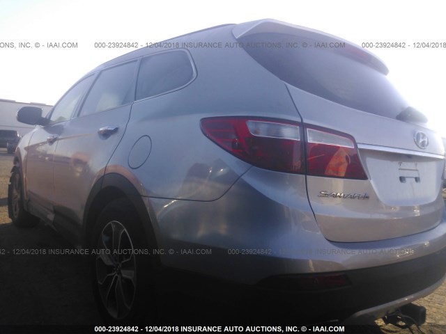 KM8SM4HF1FU098787 - 2015 HYUNDAI SANTA FE GLS SILVER photo 3