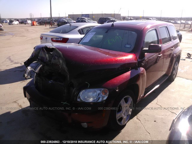 3GNCA23B69S575820 - 2009 CHEVROLET HHR LT MAROON photo 2