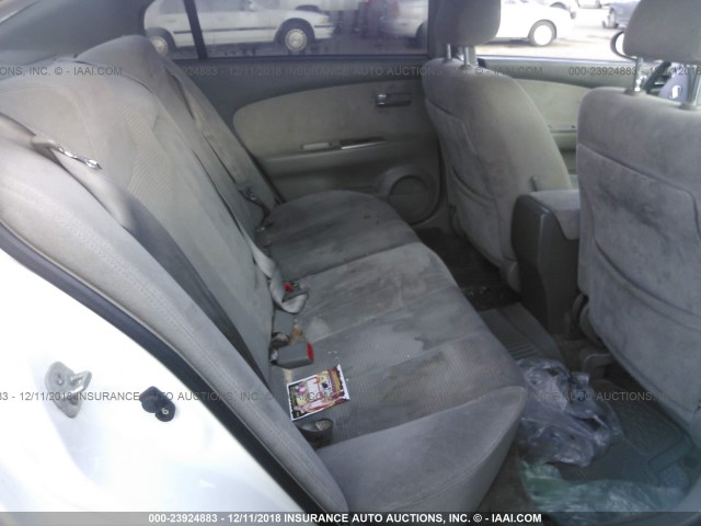 1N4AL11E35C200765 - 2005 NISSAN ALTIMA S/SL WHITE photo 8