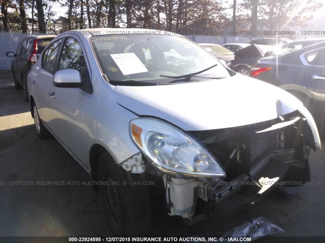 3N1CN7AP4CL918086 - 2012 NISSAN VERSA S/SV/SL SILVER photo 1