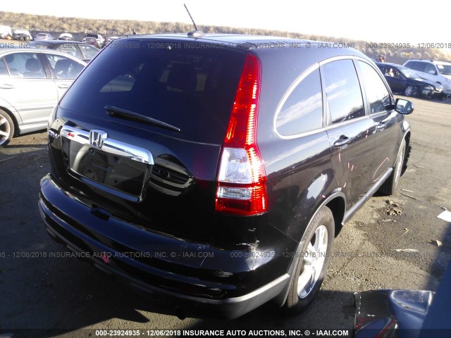 5J6RE3H75AL022226 - 2010 HONDA CR-V EXL BLACK photo 4