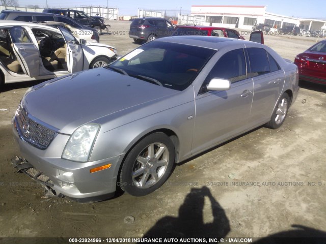1G6DW677550201344 - 2005 CADILLAC STS SILVER photo 2
