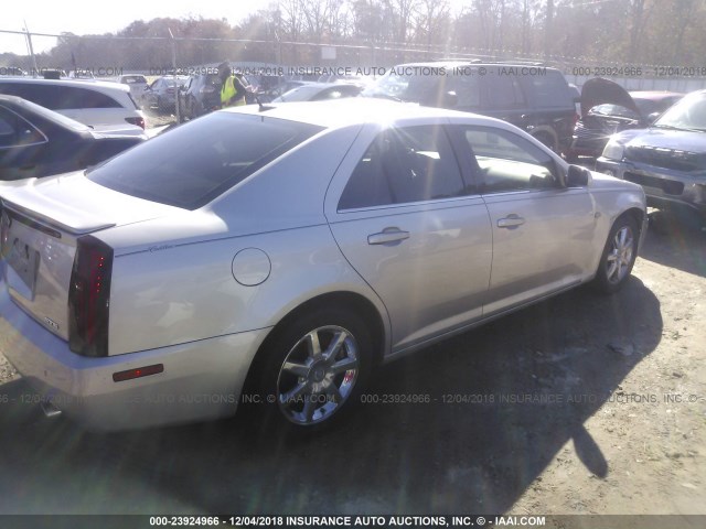 1G6DW677550201344 - 2005 CADILLAC STS SILVER photo 4