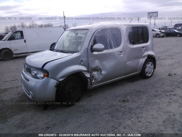 JN8AZ2KR1BT200134 - 2011 NISSAN CUBE S/SL/KROM SILVER photo 2