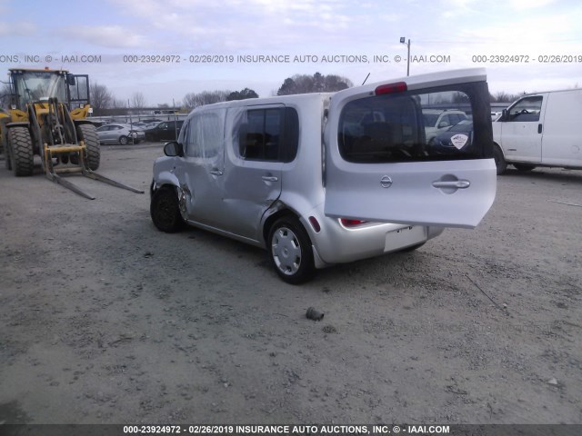 JN8AZ2KR1BT200134 - 2011 NISSAN CUBE S/SL/KROM SILVER photo 3