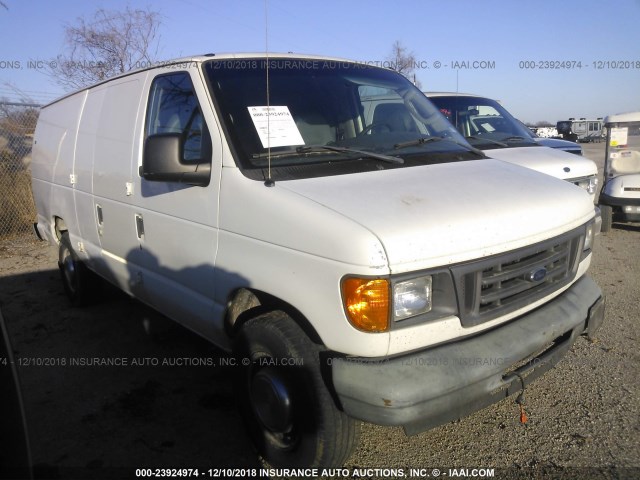 1FTSS34P55HA96342 - 2005 FORD ECONOLINE E350 SUPER DUTY VAN WHITE photo 1