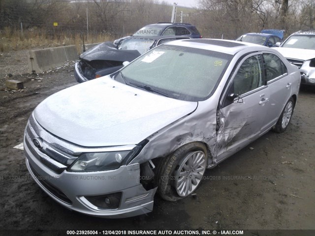 3FADP0L34AR317788 - 2010 FORD FUSION HYBRID SILVER photo 2