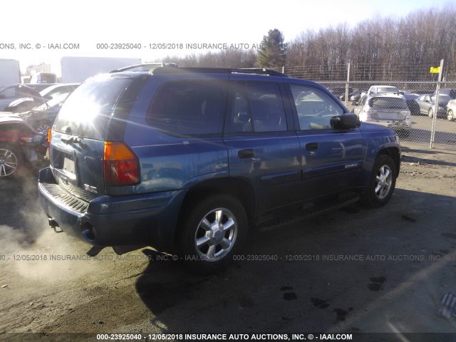 1GKDT13S552113213 - 2005 GMC ENVOY BLUE photo 4