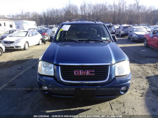 1GKDT13S552113213 - 2005 GMC ENVOY BLUE photo 6