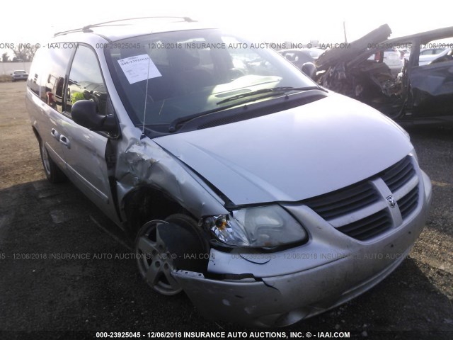 2D4GP44L46R778891 - 2006 DODGE GRAND CARAVAN SXT SILVER photo 1