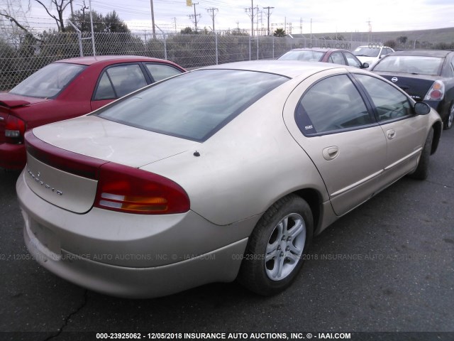 2B3HD46R01H670053 - 2001 DODGE INTREPID SE GOLD photo 4