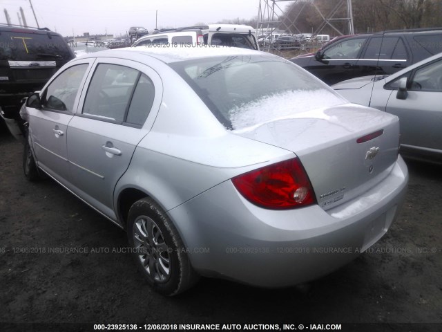 1G1AD5F58A7148245 - 2010 CHEVROLET COBALT 1LT SILVER photo 3