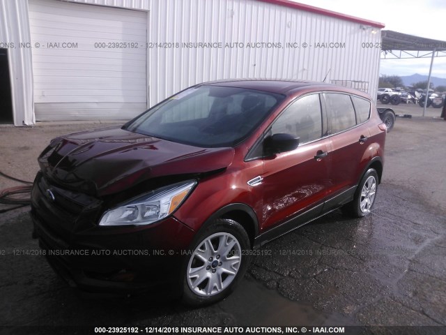 1FMCU0F72GUA68255 - 2016 FORD ESCAPE S RED photo 2