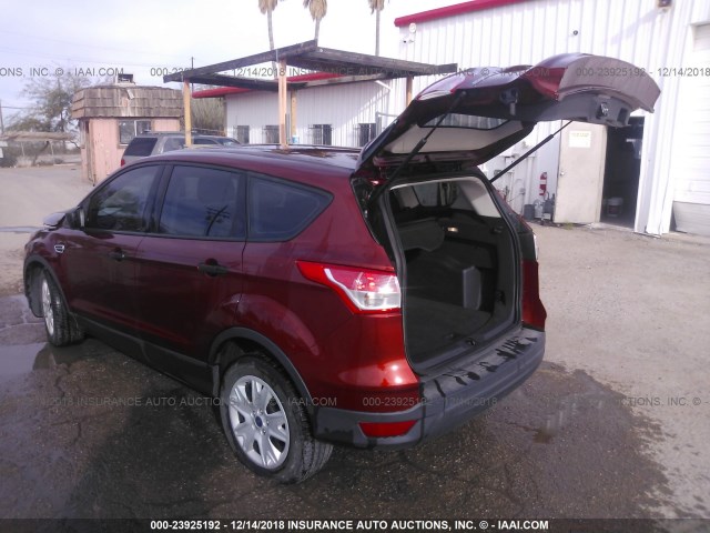 1FMCU0F72GUA68255 - 2016 FORD ESCAPE S RED photo 3