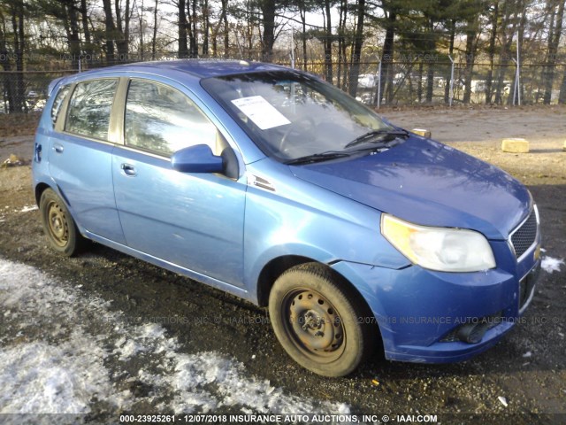 KL1TD66E89B371701 - 2009 CHEVROLET AVEO LS/LT BLUE photo 1