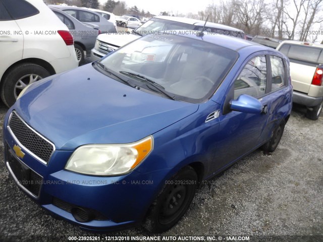 KL1TD66E89B371701 - 2009 CHEVROLET AVEO LS/LT BLUE photo 2