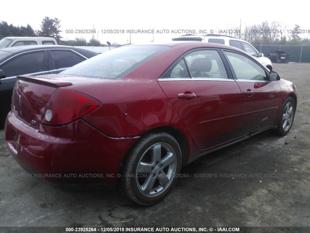 1G2ZH558464247247 - 2006 PONTIAC G6 GT RED photo 4