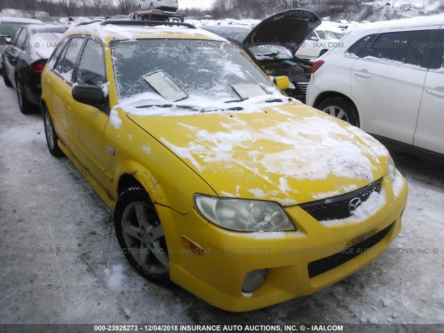 JM1BJ245431117599 - 2003 MAZDA PROTEGE PR5 YELLOW photo 1