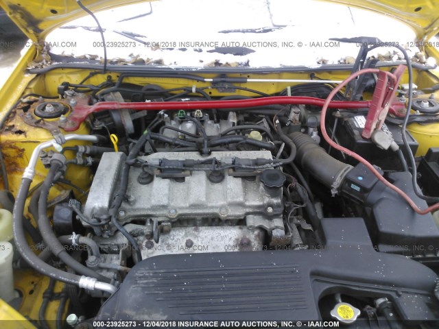 JM1BJ245431117599 - 2003 MAZDA PROTEGE PR5 YELLOW photo 10