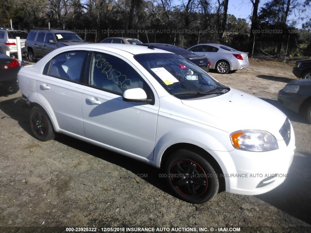 KL1TD5DE3BB143351 - 2011 CHEVROLET AVEO LS/LT WHITE photo 1