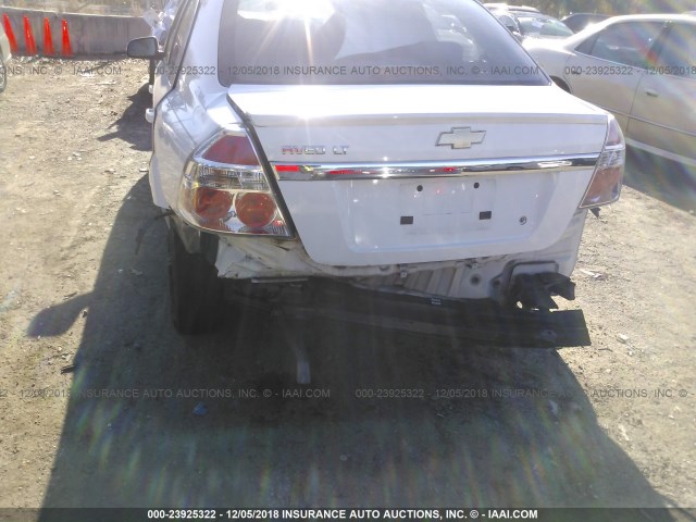 KL1TD5DE3BB143351 - 2011 CHEVROLET AVEO LS/LT WHITE photo 6