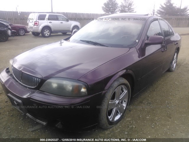 1LNHM87A96Y607718 - 2006 LINCOLN LS PURPLE photo 2