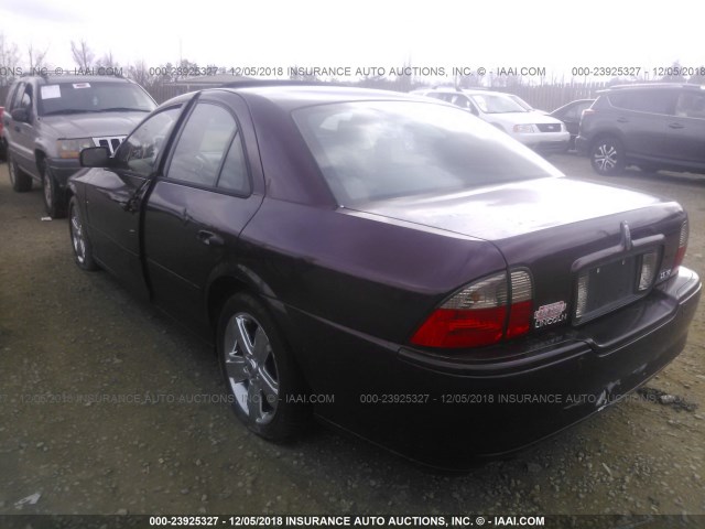 1LNHM87A96Y607718 - 2006 LINCOLN LS PURPLE photo 3